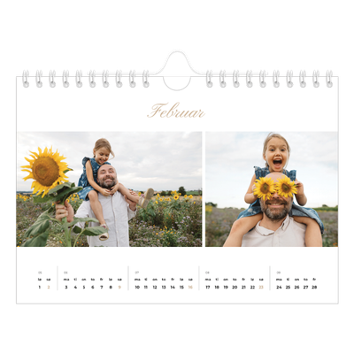 Fotokalender A5 — Elegant kalender [Februar]