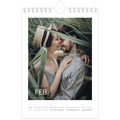 Fotokalender A5 — Överlägg för datumruta [Februar]