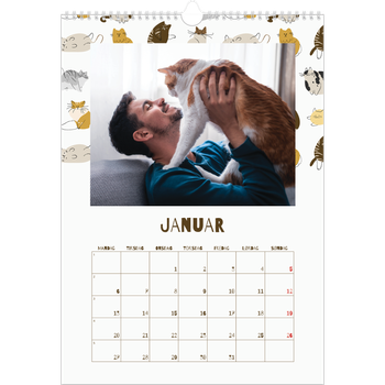 Fotokalender A3 — Leken kattunge
