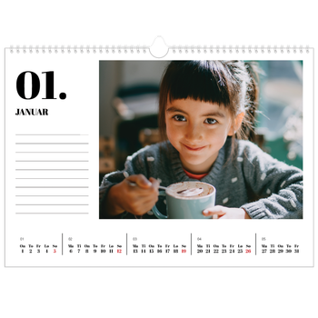 Fotokalender A3 — Serif og øyeblikk
