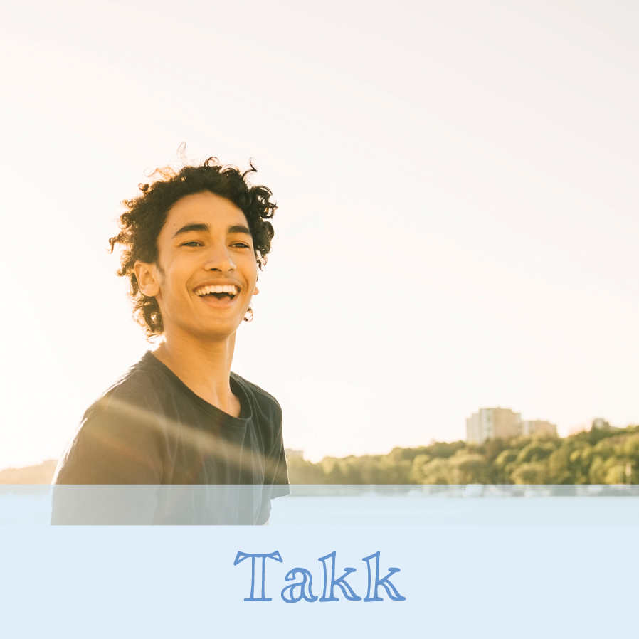 Takkekort — Lavendelblå