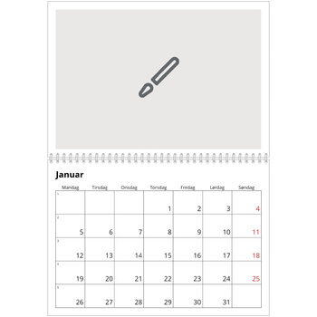 Fotokalender A4 dobbel — Design selv
