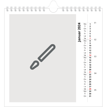 Fotokalender Kvadratisk — Design selv