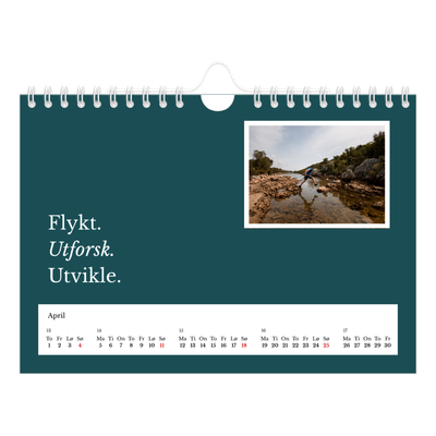 Fotokalender A5 — Redaksjonell Jord [April]