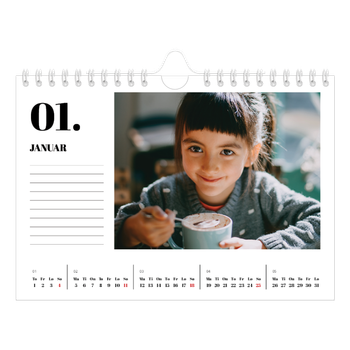 Fotokalender A5 — Serif og øyeblikk