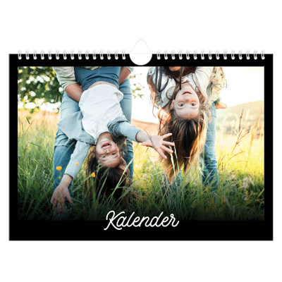 Fotokalender A4 — Sort minimalisme [kalender-forside]