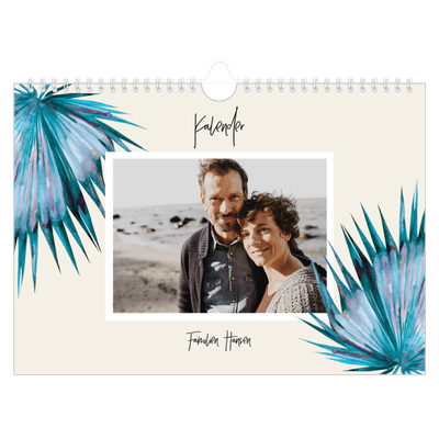 Fotokalender A4 — Malte blomster [kalender-forside]