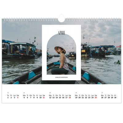 Fotokalender A3 — Den åpne buen [April]