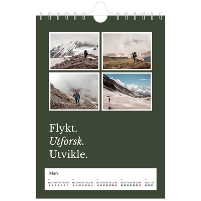 Fotokalender A5 — Redaksjonell Jord [Mars]
