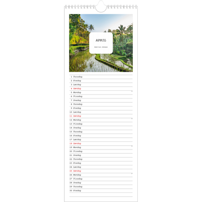 Fotokalender smal  — Den fulle historien [April]