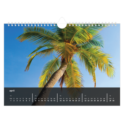 Fotokalender A4 — Transparent kalender [April]