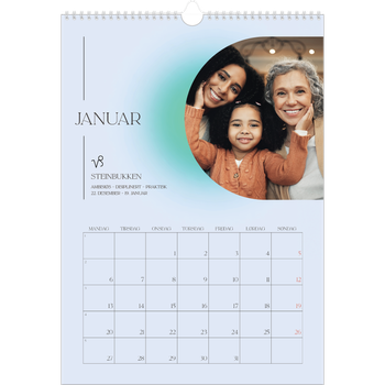 Fotokalender A3 — Astrologi gradient