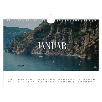 Fotokalender A4 — Endeløs flukt [Januar]