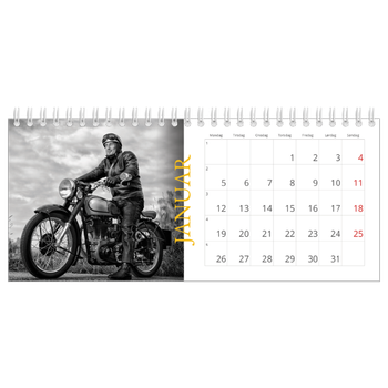 Bordkalender med foto — Historisk stil
