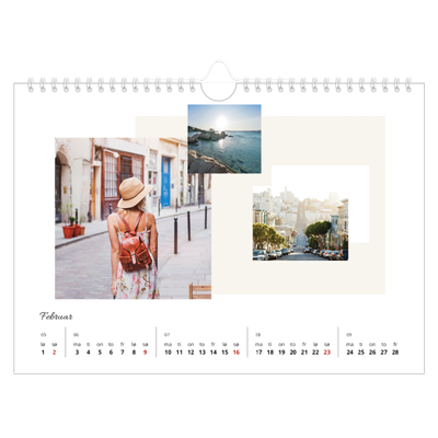Fotokalender A4 — Pastellfarger [Februar]