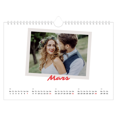 Fotokalender A4 — Signert trykk [Mars]