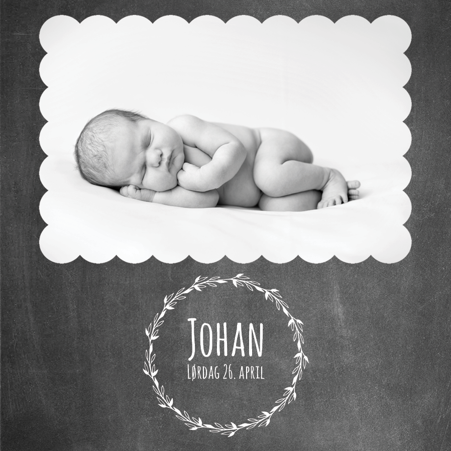 Invitasjoner — Sort tavle annonsering