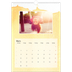 A3 Månedskalender — Vannfarger i bakgrunn [Mars]