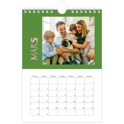 Fotokalender A5 — Fargerik kalender [Mars]