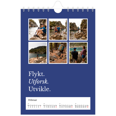 Fotokalender A5 — Redaksjonell Jord [Februar]