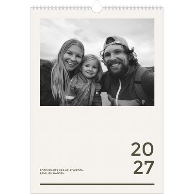 A3 Månedskalender — Moderne og dristig [kalender-forside]