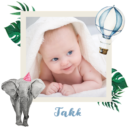 Takkekort — Vannfarger dyr