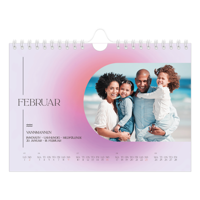 Fotokalender A5 — Astrologi gradient [Februar]