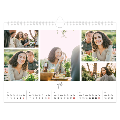 Fotokalender A4 — Bildecollage [April]