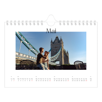 Fotokalender A5 — Min reiseskildring [Mai]