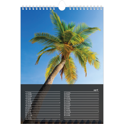 Fotokalender A4 (20 x 30 cm) — Transparent kalender [April]
