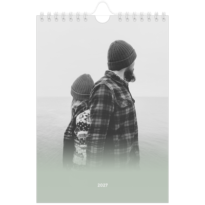 Fotokalender A5 — Grønn gradering [kalender-forside]