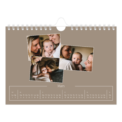 Fotokalender A5 — Våre minner [Mars]
