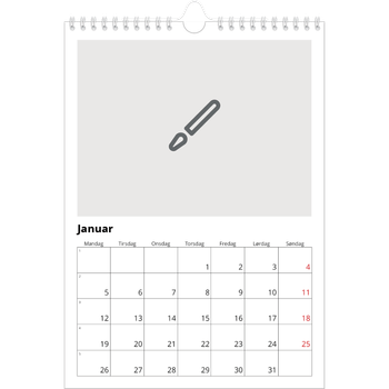 Fotokalender A4 — Design selv