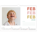 Fotokalender A3 — Fargerike fonter [Februar]