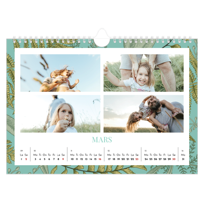 Fotokalender A4 — Blomstrende bakgrunner [Mars]