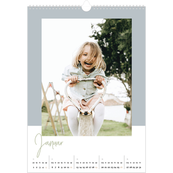 Fotokalender A3 — Kalender i jordfarger