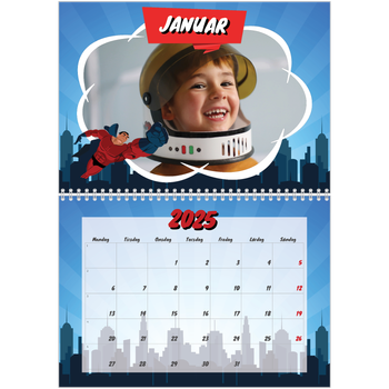 Fotokalender A4 dobbel — Tegneserie