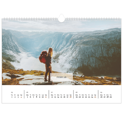 Fotokalender A3 — Klassisk kalender [Februar]