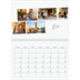 Fotokalender A4 dobbel (30 x 40 cm) — Byferie (hvit) [Mars]