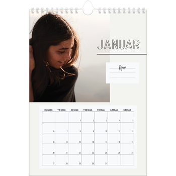 Fotokalender A4 — Kalender notater