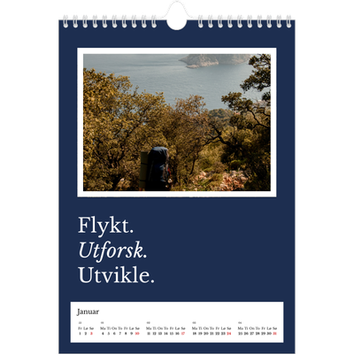 Fotokalender A4 (20 x 30 cm) — Redaksjonell Jord [Januar]