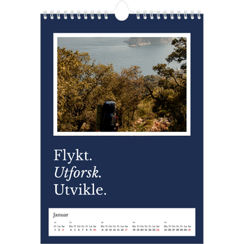 Fotokalender A4 — Redaksjonell Jord