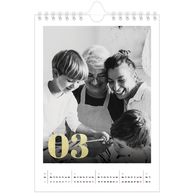 Fotokalender A5 — Glitter tall [Mars]