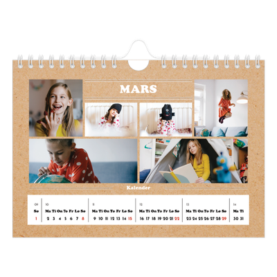 Fotokalender A5 — Magasinstil [Mars]