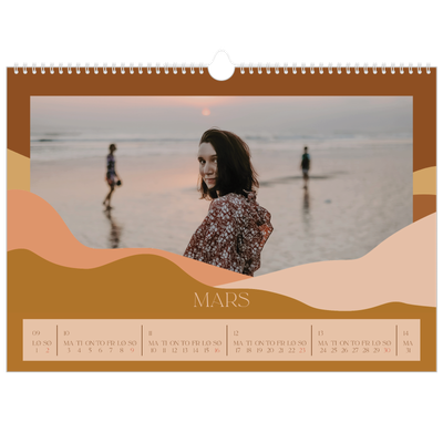 Fotokalender A3 — Nøytrale fjell [Mars]