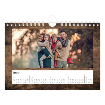 Fotokalender A5 — Paneler i tre