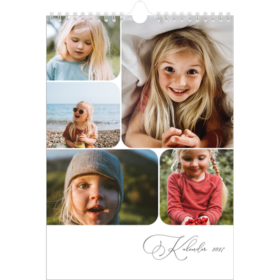 Fotokalender A4 (20 x 30 cm) — Øyeblikksbilder og skrift [kalender-forside]