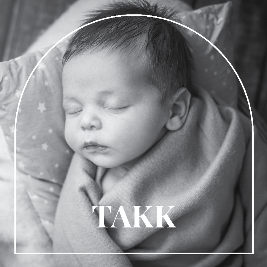 Takkekort — Moderne initial