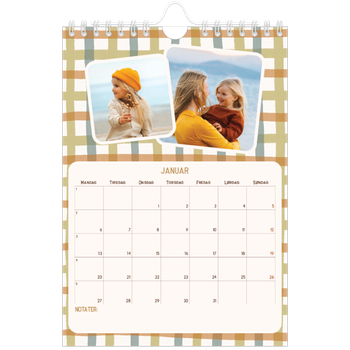 Fotokalender A5 — Retro mønstre