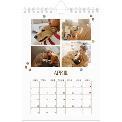 Fotokalender A5 — Leken valp [April]